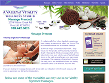 Tablet Screenshot of massageprescott.com